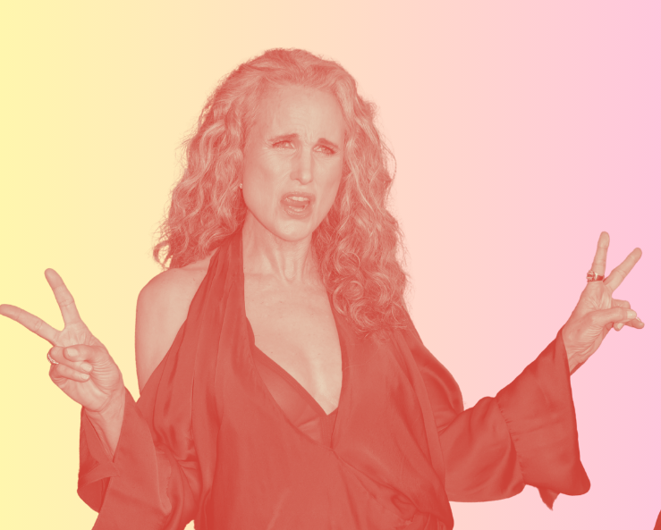 Andie MacDowell, 68, on Going Grey, ’90s Brow Regret, and the Drugstore L’Oréal Products on Her Vanity