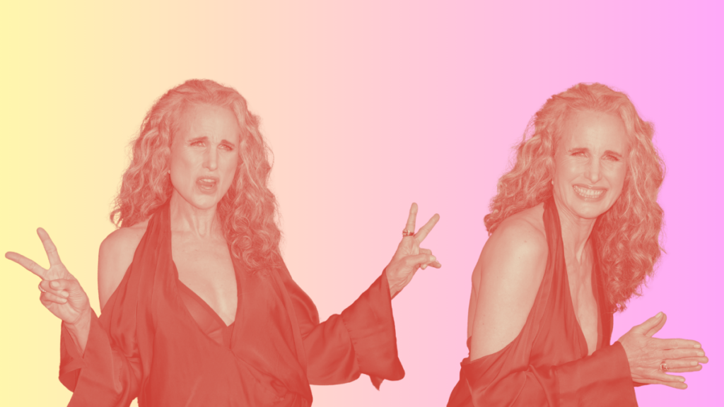 andie macdowell on going grey