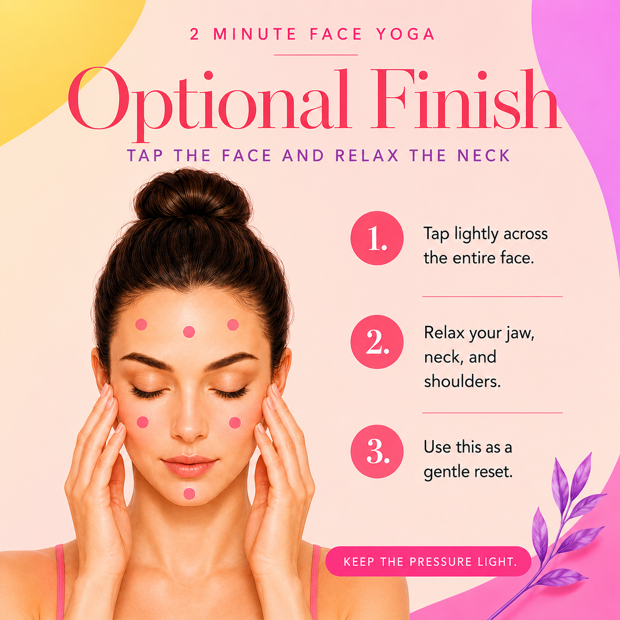 face yoga tapping reset