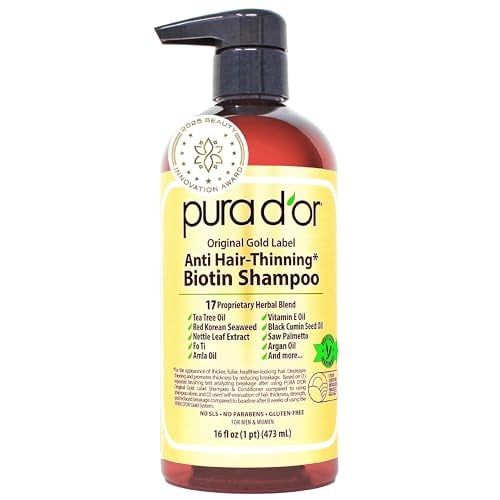 Pura d'or Original Gold Label Anti-Hair Thinning Shampoo