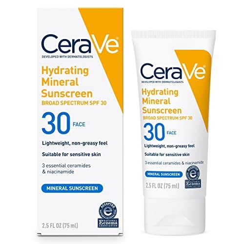 CeraVe Hydrating Mineral Sunscreen SPF 30