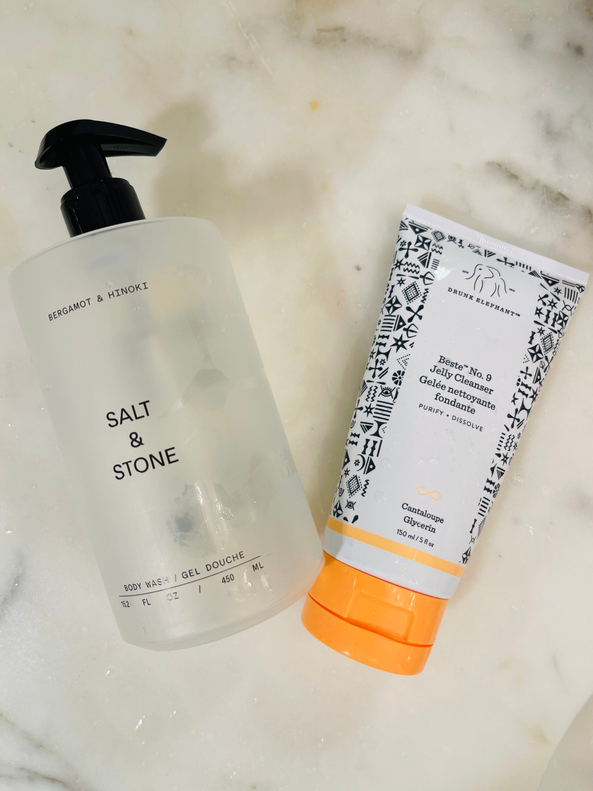 My Latest Empties: Salt & Stone Body Wash and Drunk Elephant Beste No. 9
