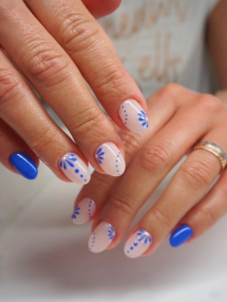 Caribbean summer manicure